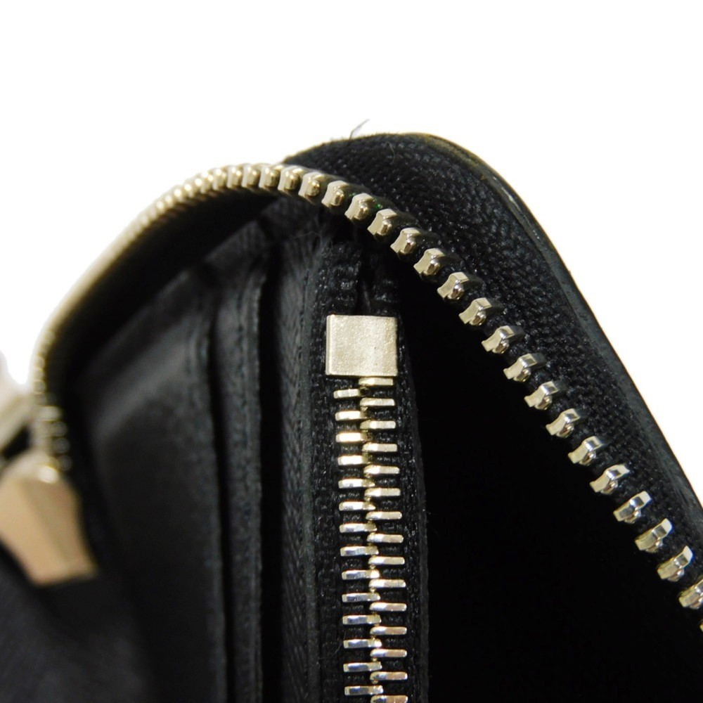 LOUIS VUITTON Long Wallet Zippy Vertical LV Logo Black New Round Zipper Taiga... - Picture 9 of 16